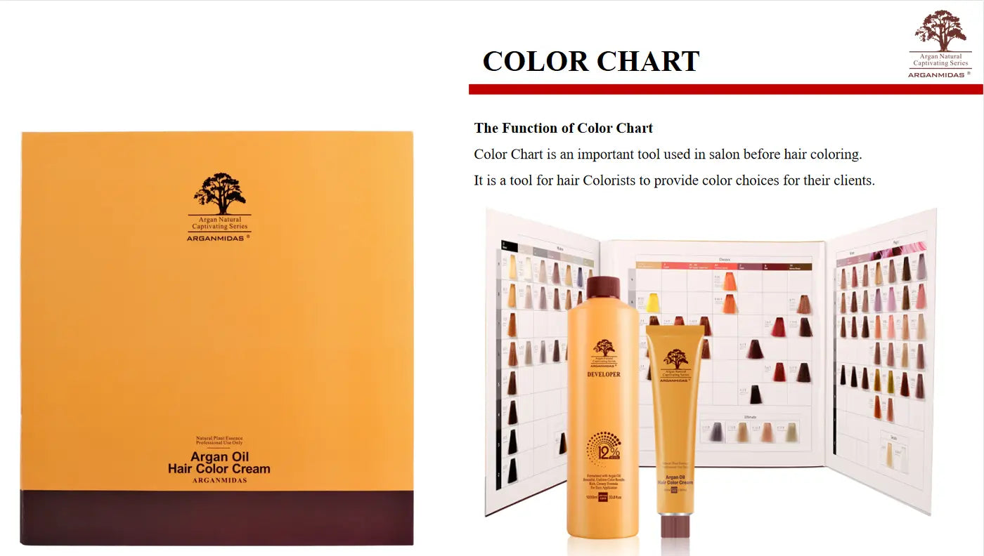 Arganmidas Professional Hair Colour Chart My Store