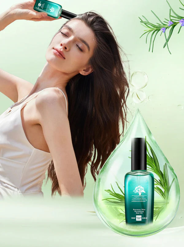 Rosemary Mint Revitalising Hair Oil serum