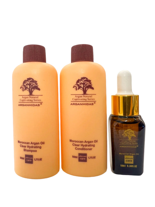 Travel Kit: Shampoo, Conditioner & Oil