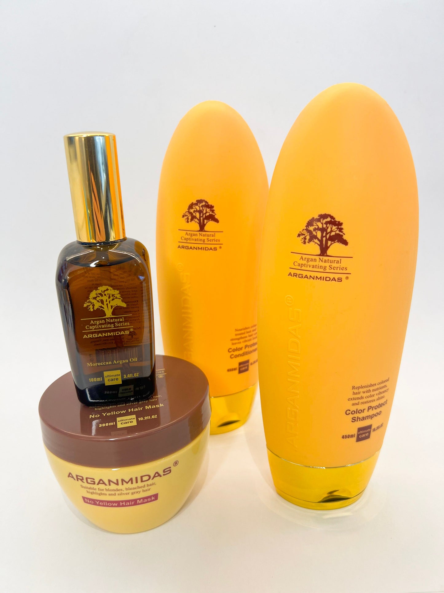 Arganmidas Luxury Moroccan Argan oil Hydration and Colour protect Hair Care Gift Set My Store
