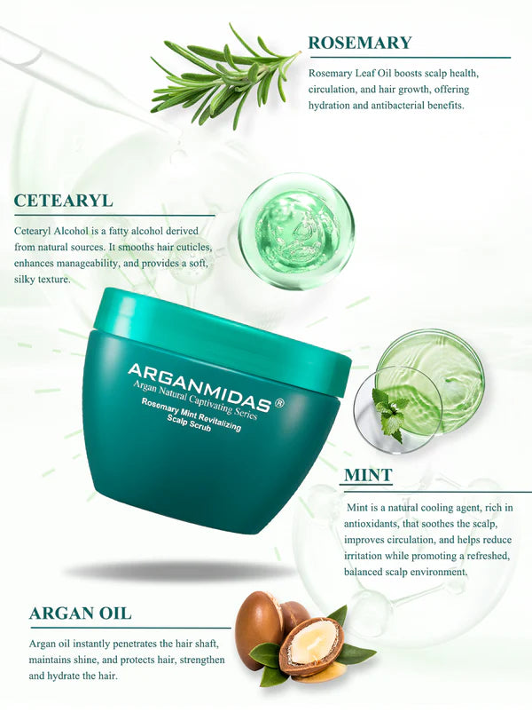 Arganmidas  Rosemary Mint Revitalising Scalp Scrub